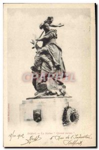 Old Postcard Belfort Statue When even