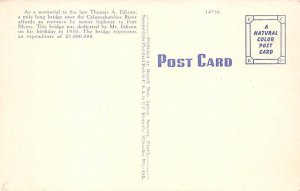 Thomas A Edison Bridge Nighttime Scene