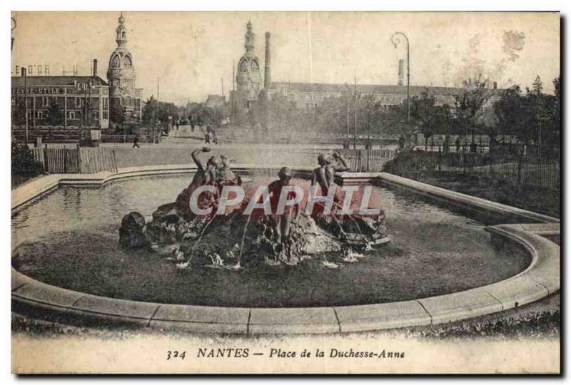 Postcard Old Nantes Place de la Duchesse Anne