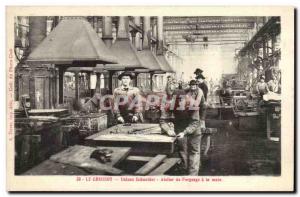 Le Creusot - Schneider Factories - Workshop of Forging a hand - Old Postcard