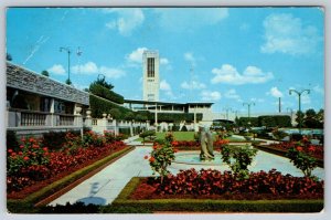 Gardens At End Of The Rainbow Bridge, Niagara Falls Ontario, 1958 Postcard