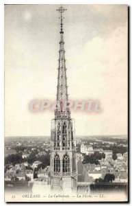 Old Postcard Orleans La Cathedrale The Flecbe