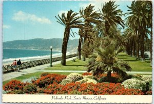 Postcard - Palisades Park - Santa Monica, California