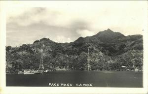 samoa, PAGO PAGO, Panorama (1920s) RPPC Postcard 