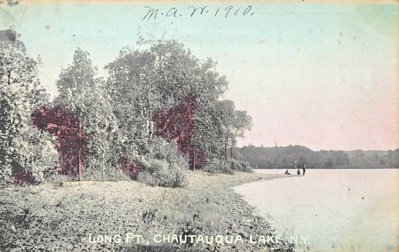 CHAUTAUQUA LAKE NY~LONG POINT~E H KETCHUM COMPANY 1910 POSTCARD