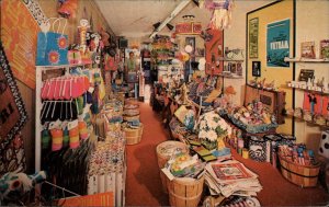 Myrtle Beach SC Arnette's Store Interior c1970 Postcard Vietnam Poster on Wall