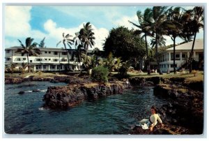 c1958 Maniloa Mountain Mauna Kea Tropical Hotel Hilo Island Hawaii HI Postcard