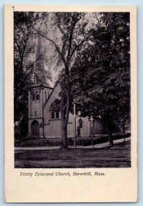 Haverhill Massachusetts Postcard Trinity Episcopal Church Exterior c1905 Vintage