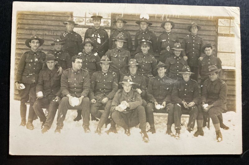 Mint Australia Real Picture Postcard RPPC Australian Soldiers Troops WWI 