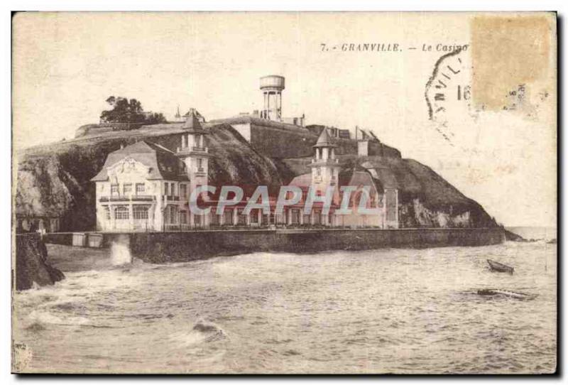 Old Postcard Chateau d & # 39eau Granville Casino