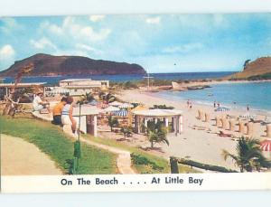 Pre-1980 LITTLE BAY BEACH SCENE St. Martin Netherlands West Indies F5762