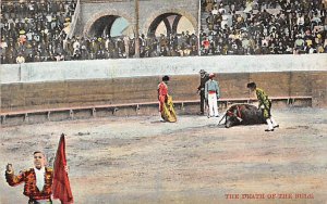 The Death of the Bull Tarjeta Postal Bullfighting Unused 