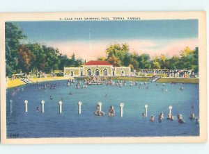 Linen SWIMMING POOL SCENE Topeka Kansas KS AF2418