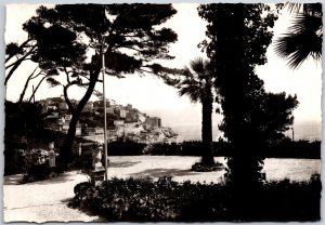 Marseille Promenade De La Corniche D'Anse Du Prophete Jardin RPPC Postcard