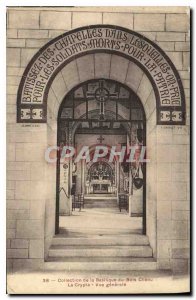 Old Postcard Collection of the Basilica of Bois Chenu The Crypt General view