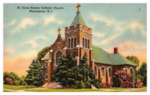 Postcard CHURCH SCENE Manasquan New Jersey NJ AP2517