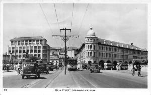 br104269 main street colombo ceylon real photo sri lanka