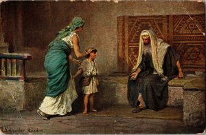 Hannah Brings Samuel to Eli The Holy Scripture Rob Leinweber Postcard J50 