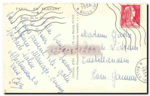 Old Postcard Paris while strolling Concorde Square