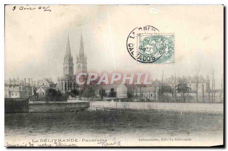 Old Postcard The Delivrande Panorama