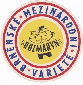 Czechoslovakia Rozmaryne Brenske Mezinarodni Vintage Luggage Label sk3680