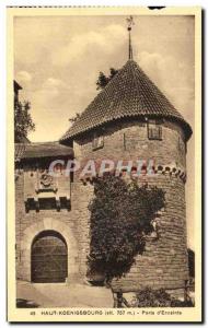Postcard Old Hochkönigsburg Porte d & # 39Enceinte
