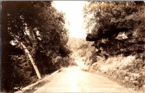 RPPC View on Circle Drive Near Branson MO Vintage Postcard N46