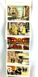 San Francisco California Chinatown Souvenir Book Folder Vintage 30s Unposted