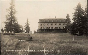 Manset Maine ME Ocean House and Annex Real Photo Vintage Postcard