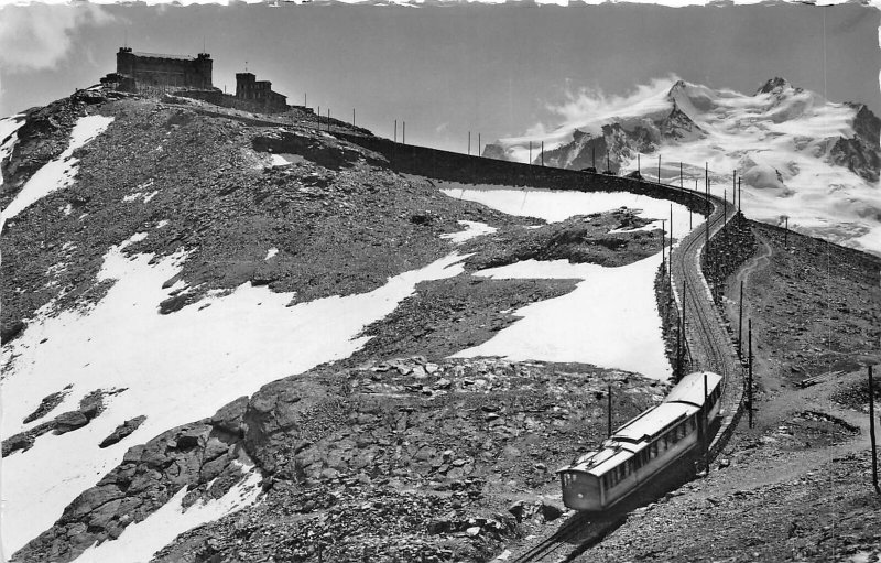 br106152 gornergratbahn mit monte rosa Switzerland train railway