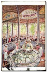 Old Postcard Vichy Cures Grande grid