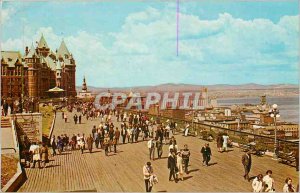 Modern Postcard La Terrasse Dufferin appointment of Quebecois and visitors fr...