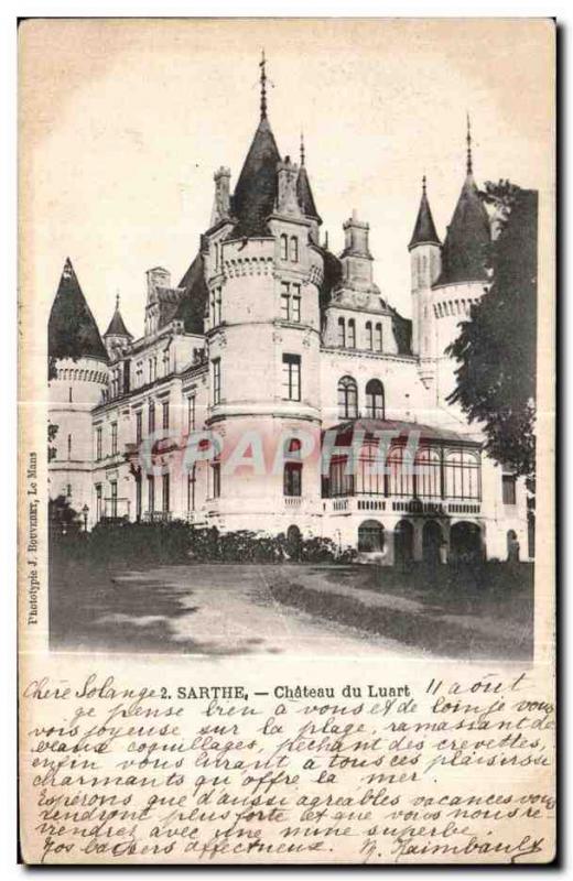 Postcard Old Sarthe Chateau du Luart