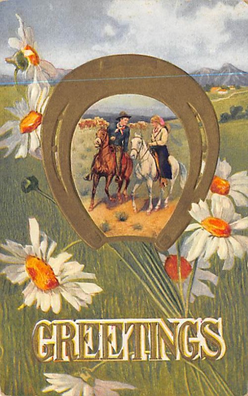 Greetings Cowboy 1910 