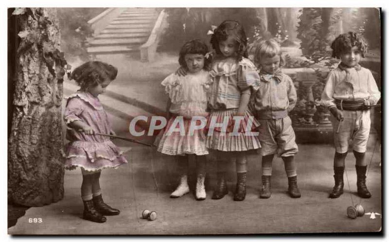 Old Postcard Diabolo Child