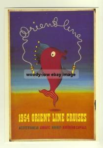 ad2198 - Orient Line 1954 Cruises - modern poster advert postcard