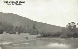 Dutch East Indies Indonesia Sindanglaja Java Vijver te Tjobodas RPPC 02.04