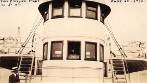 J56/ Snapshot Photograph Photo c1940s Ship S.S. Missouri 64