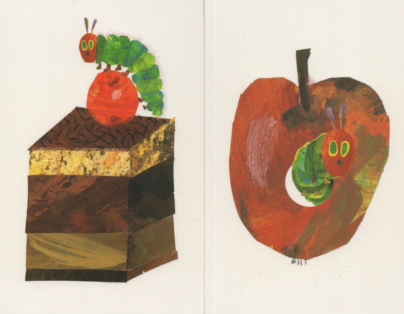 Love From The Very Hungry Caterpillar Eric Carle Book Postcard