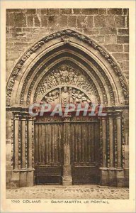 Old Postcard Colmar Saint Martin Portal