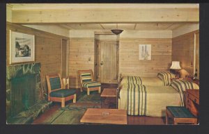 Oregon MT HOOD Timberline Lodge Interior Bedroom - Chrome