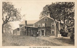 Haverhill MA Whittier Birthplace, Scarce Real Photo Postcard