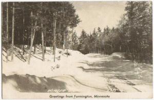 Greetings From Farmington MN 1947 Real Photo PC