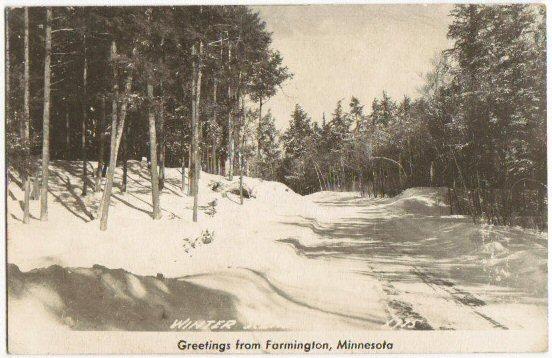 Greetings From Farmington MN 1947 Real Photo PC