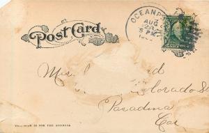 c1905 Printed Postcard; Roller Coaster, Ocean Park CA Santa Monica Posted