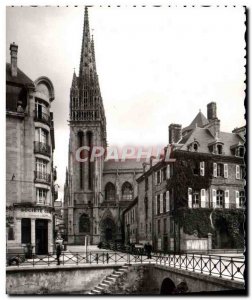 Modern Postcard Quimper Street King Gradlon Societe Generale