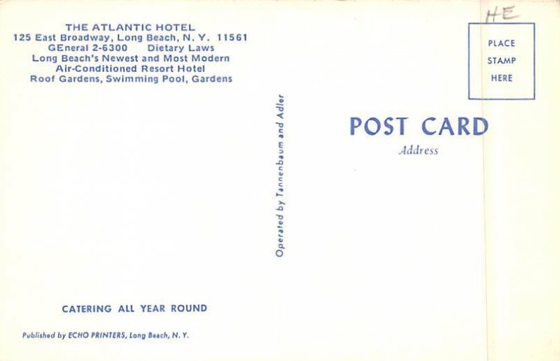 Atlantic Hotel Long Beach, New York NY