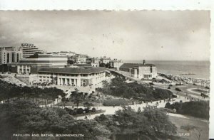 Dorset Postcard - 60's Bournemouth Pavilion and Baths. Posted 1963 - Ref 11516A