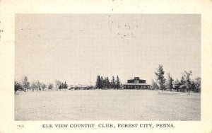 Forest City Pennsylvania Elk View Country Club, B/W Photo Print Postcard U14208
