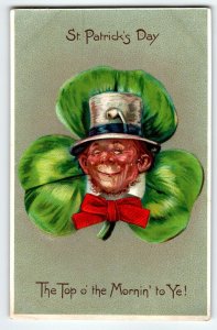St Patrick's Day Postcard Tuck Frances Brundage Top Of The Morning Old Man 306